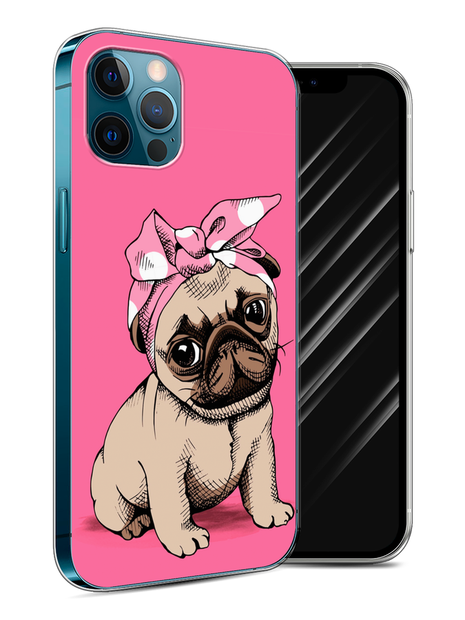 фото Чехол awog на apple iphone 12 / айфон 12 "dog pin-up"