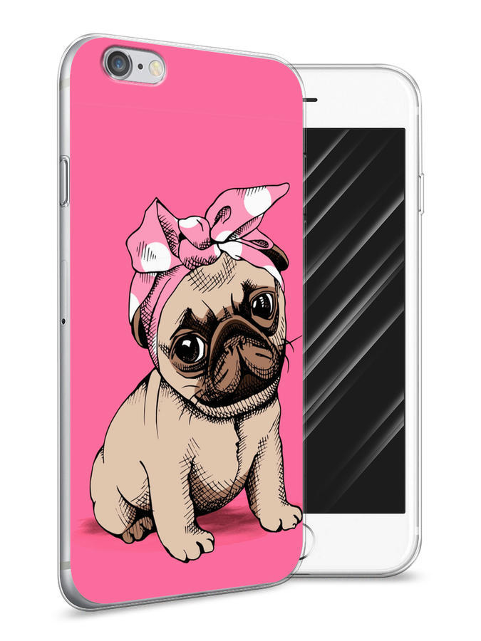 

Чехол Awog на Apple iPhone 6 / Айфон 6 "Dog Pin-Up", Разноцветный, 10450-1