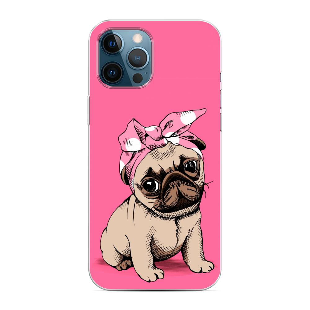 фото Чехол awog "dog pin-up" для apple iphone 12 pro max