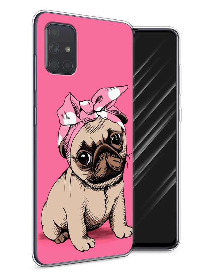 

Чехол Awog на Samsung Galaxy A71 "Dog Pin-Up", Разноцветный, 29050-2