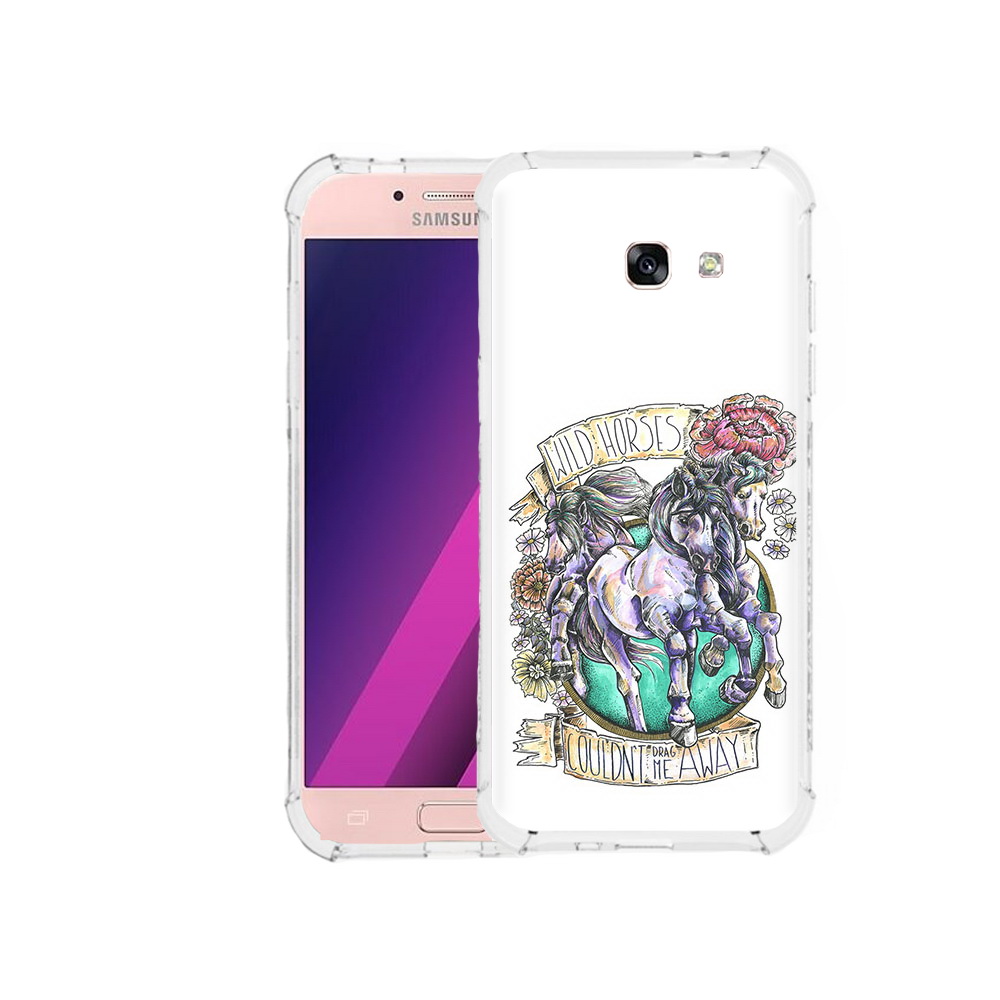 

Чехол MyPads Tocco для Samsung Galaxy A5 рисунок коней в цветах (PT51293.578.582), Прозрачный, Tocco