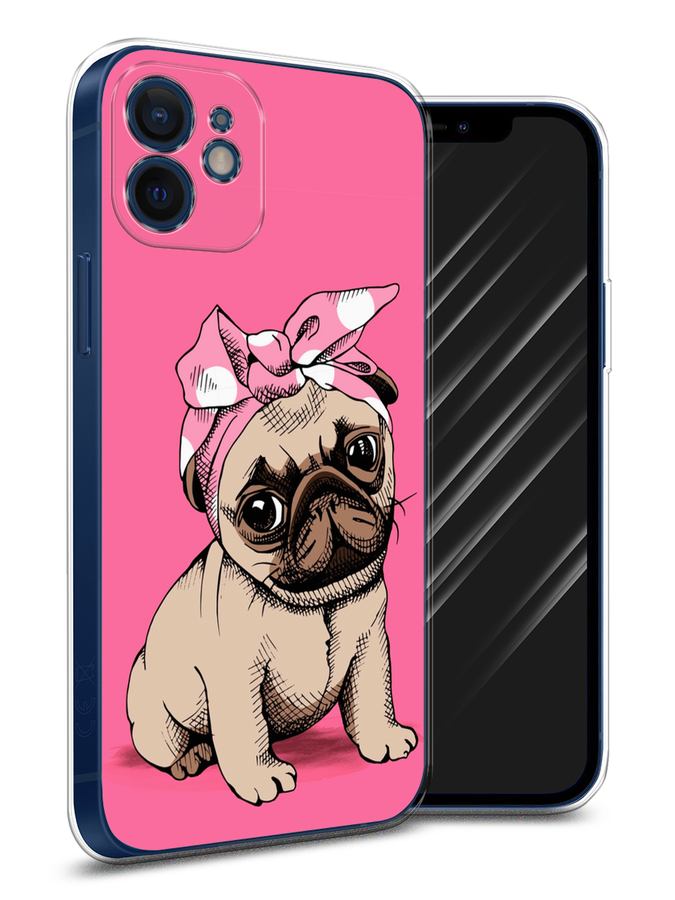 

Чехол Awog на Apple iPhone 12 mini / Айфон 12 mini "Dog Pin-Up", Разноцветный, 12650-2