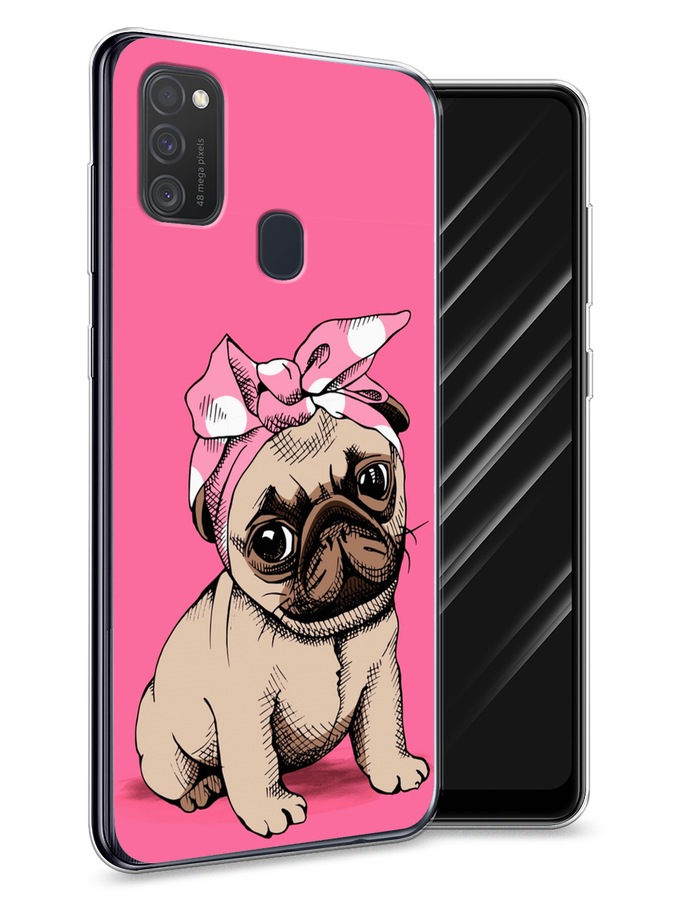 

Чехол Awog на Samsung Galaxy M21 "Dog Pin-Up", Разноцветный, 29750-2