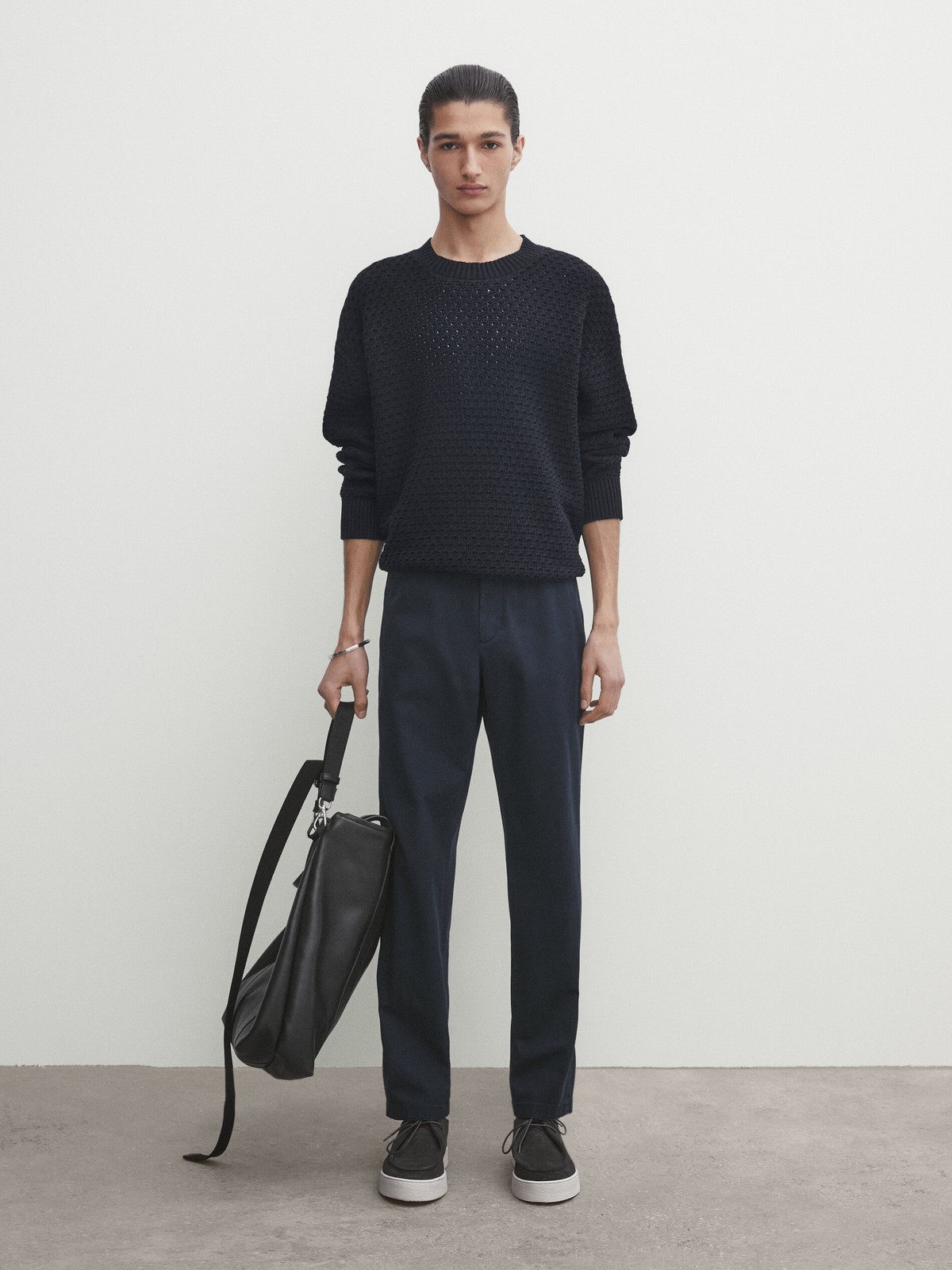 

Брюки мужские Massimo Dutti 0001/100-I2024 синие 46 EU, Синий, 0001/100-I2024