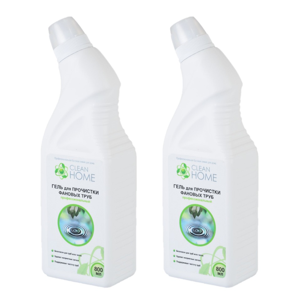 

CLEAN HOME Гель для прочистки фановых труб 800мл - 2 шт