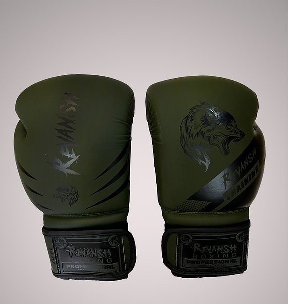 Боксерские перчатки REVANSH NEO, зеленый 14 oz