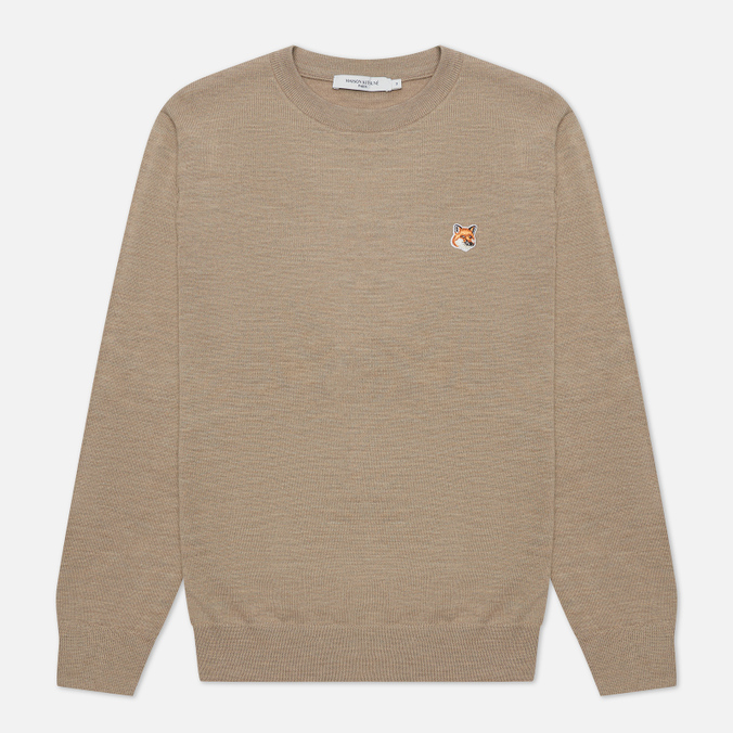 

Джемпер мужской FM00528KT1036 Maison Kitsune бежевый L, FM00528KT1036