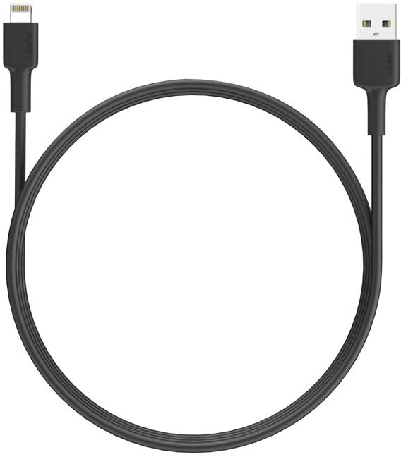 фото Кабель для iphone, ipad aukey cb-bal7 usb to lightning 0.9m (black)