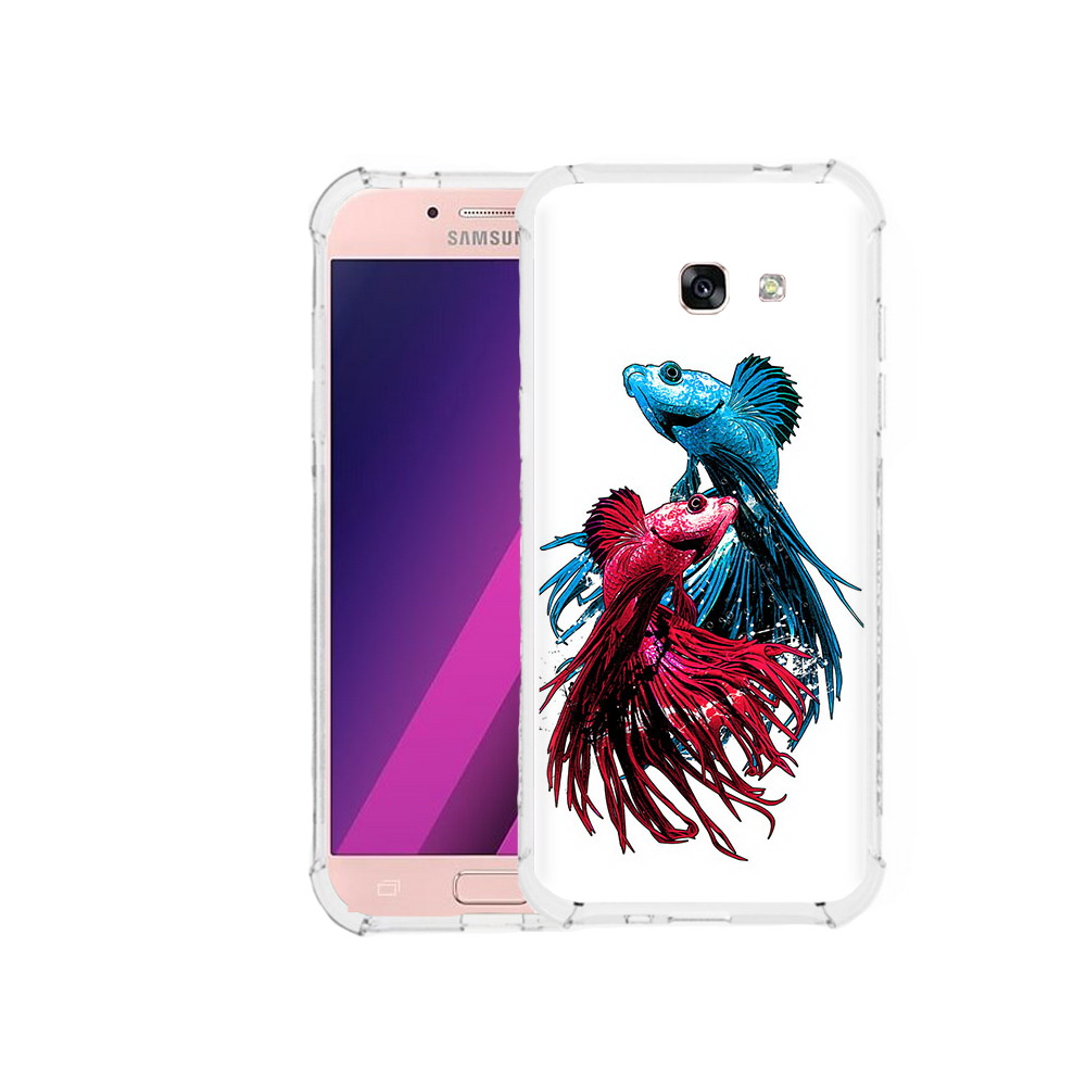 

Чехол MyPads Tocco для Samsung Galaxy A5 рыбы петушки (PT51293.578.592), Прозрачный, Tocco