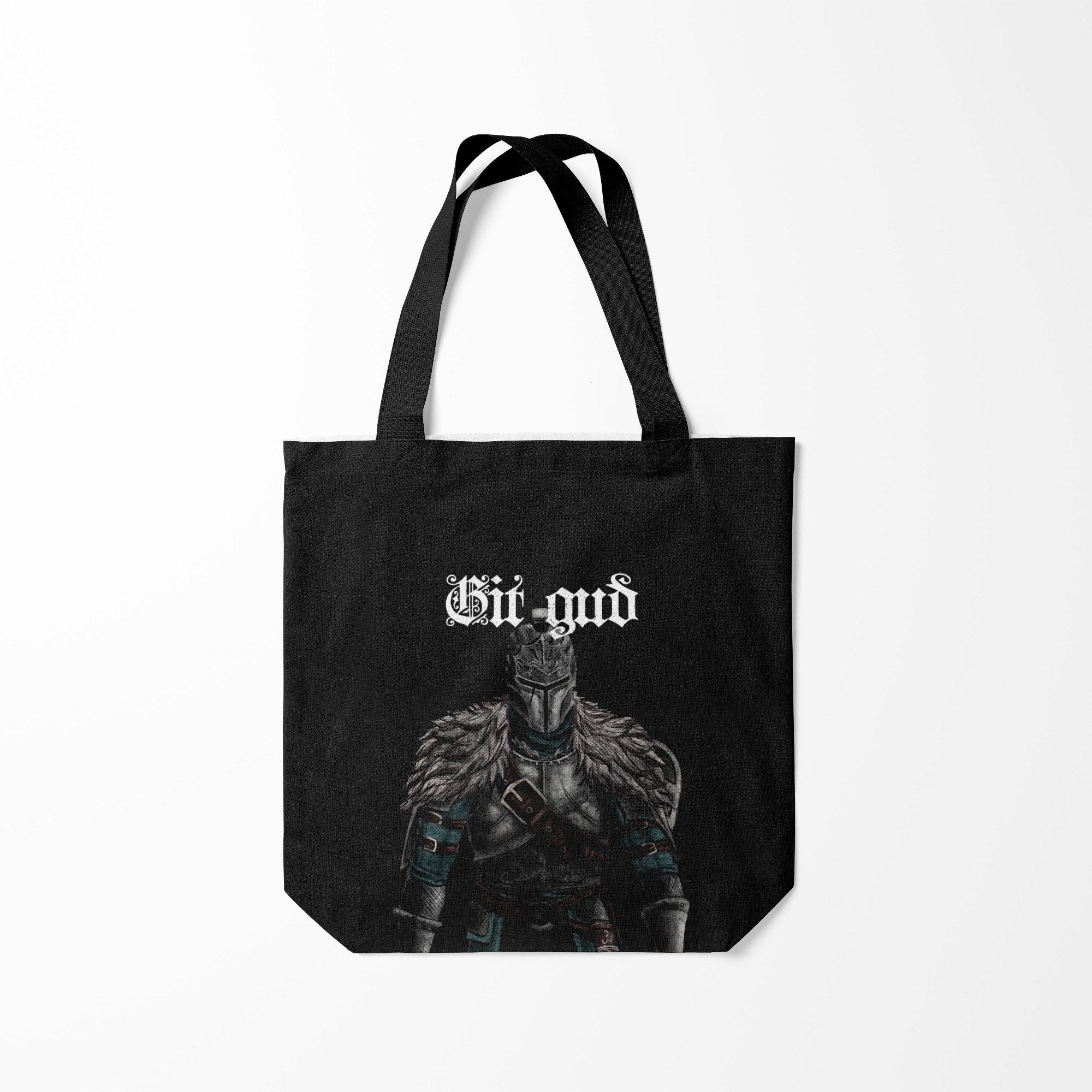 

Сумка шoппер унисекс Burnettie Git gud, черный, Git gud