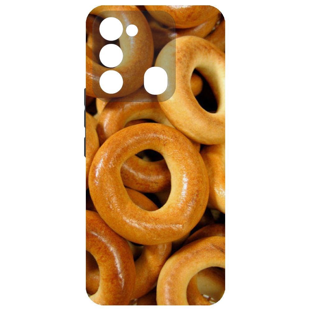 

Чехол-накладка Krutoff Soft Case Сушки для Tecno Spark 8C, Черный