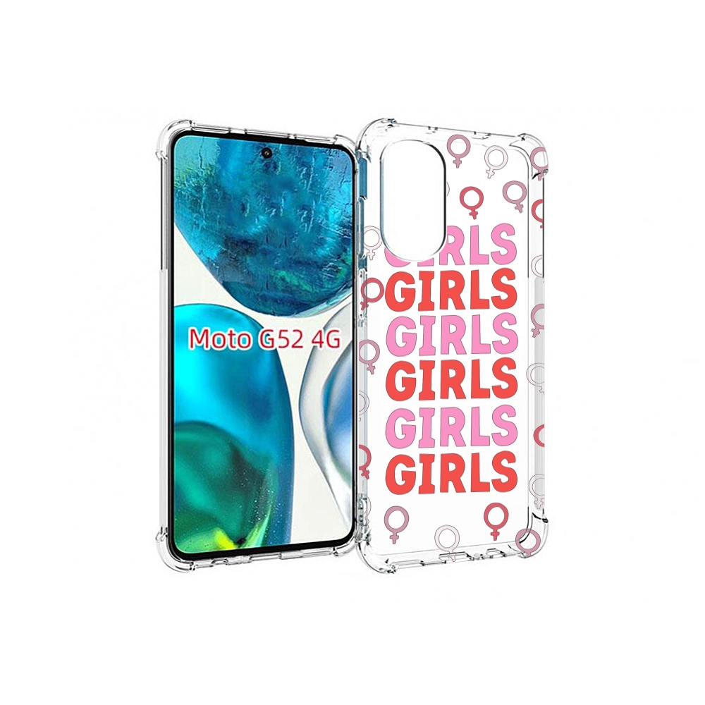 

Чехол MyPads девушки!!! женский для Motorola Moto G82 / Moto G52, Прозрачный, Tocco