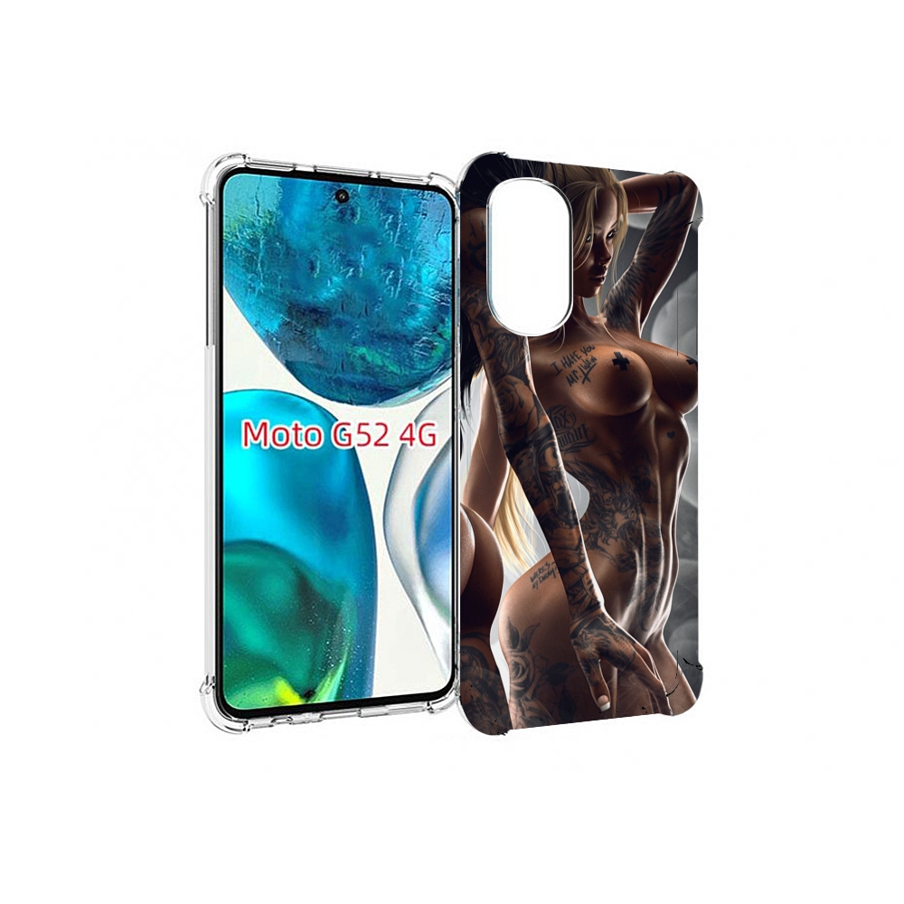 

Чехол MyPads девушки-инь-и-янь-в-татуировках для Motorola Moto G82 / Moto G52, Прозрачный, Tocco