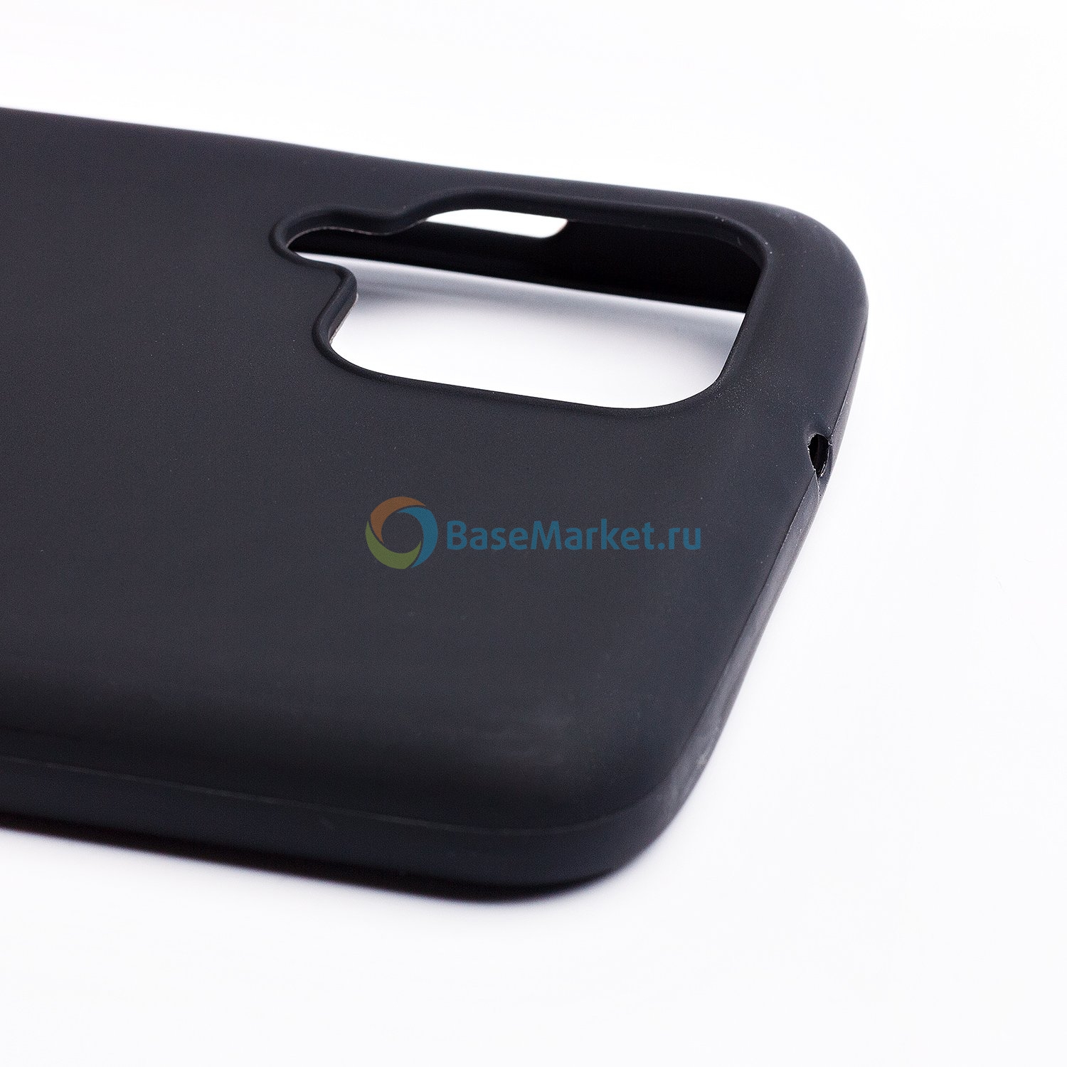Чехол силиконовый матовый BaseMarket для Samsung A125F Galaxy A12 (черный)