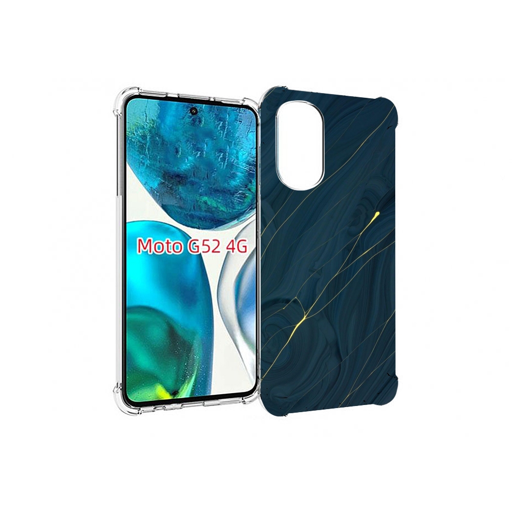 

Чехол MyPads дерево с золотыми трещинами для Motorola Moto G82 / Moto G52, Прозрачный, Tocco