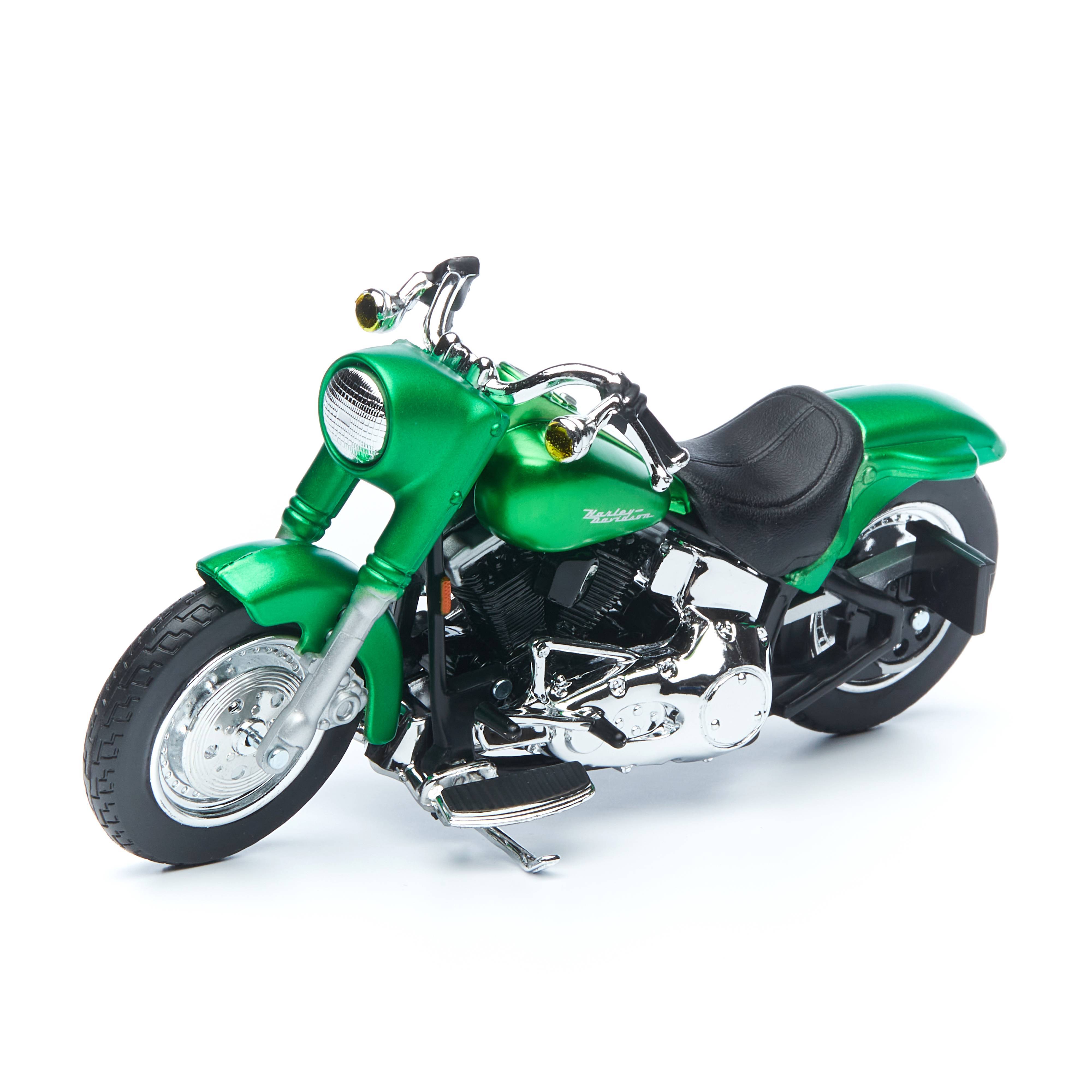 

Maisto мотоцикл 1:18 Harley Davidson 2000 FLSTF Street Stalker, зеленый 34360/7, 34360/7