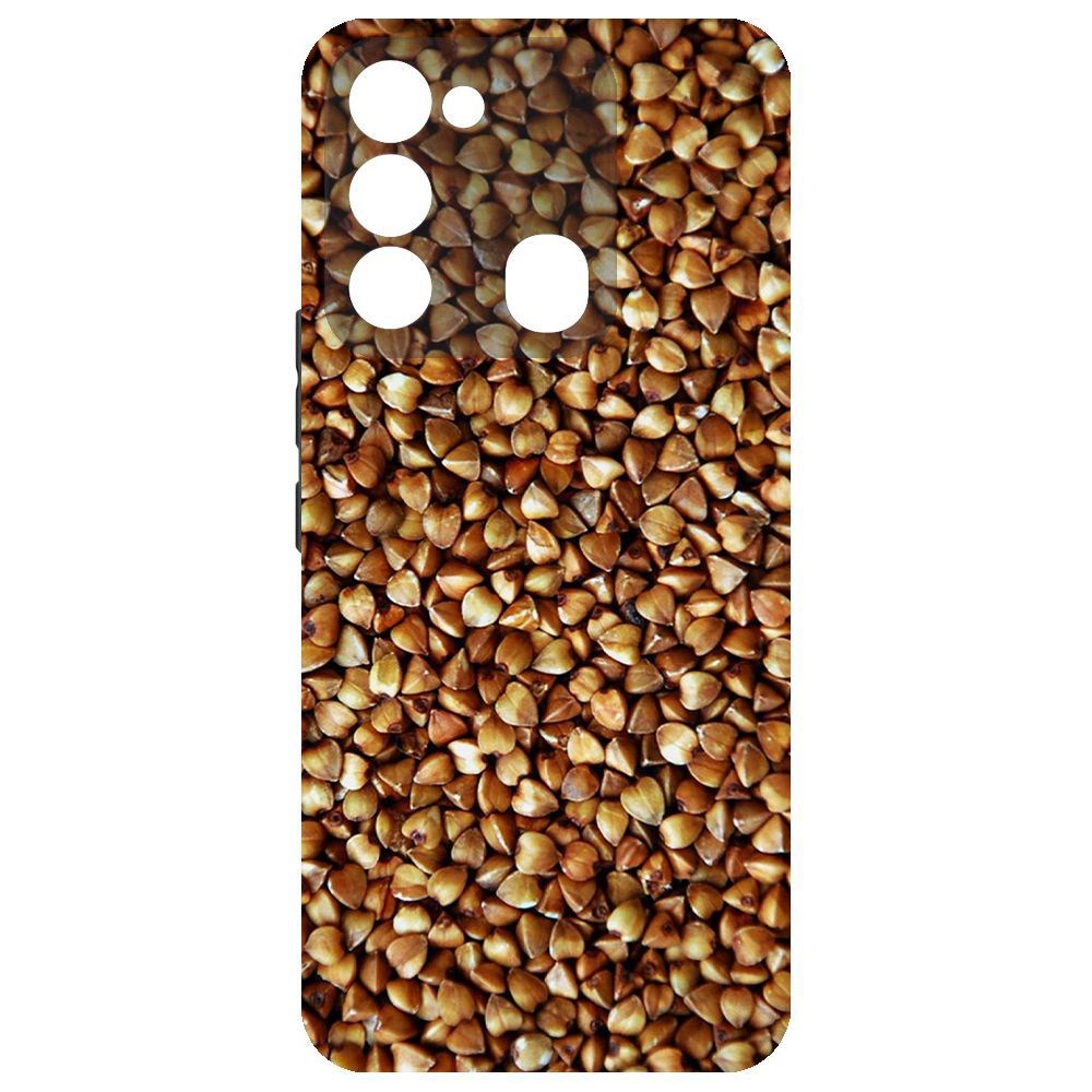 

Чехол-накладка Krutoff Soft Case Гречка для Tecno Spark Go 2022, Черный