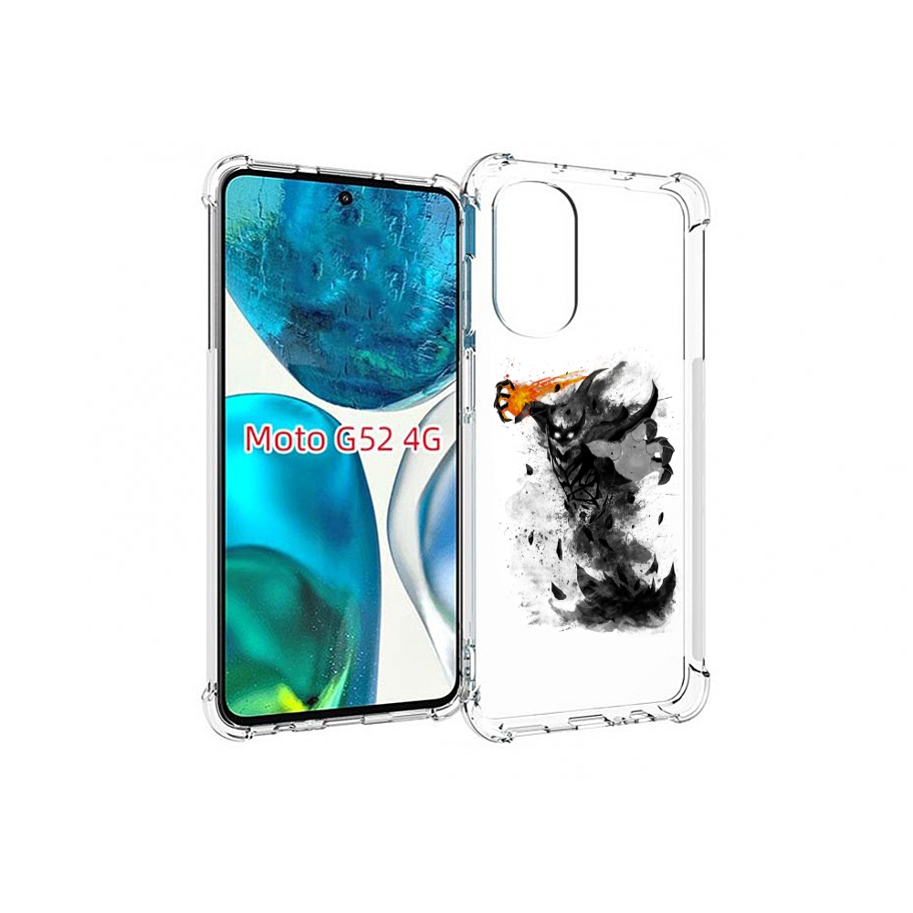 

Чехол MyPads nevermore черно белый для Motorola Moto G82 / Moto G52, Прозрачный, Tocco