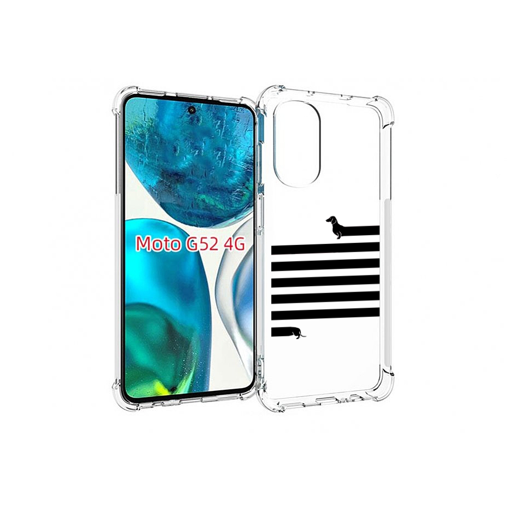 

Чехол MyPads длинная-такса для Motorola Moto G82 / Moto G52, Прозрачный, Tocco