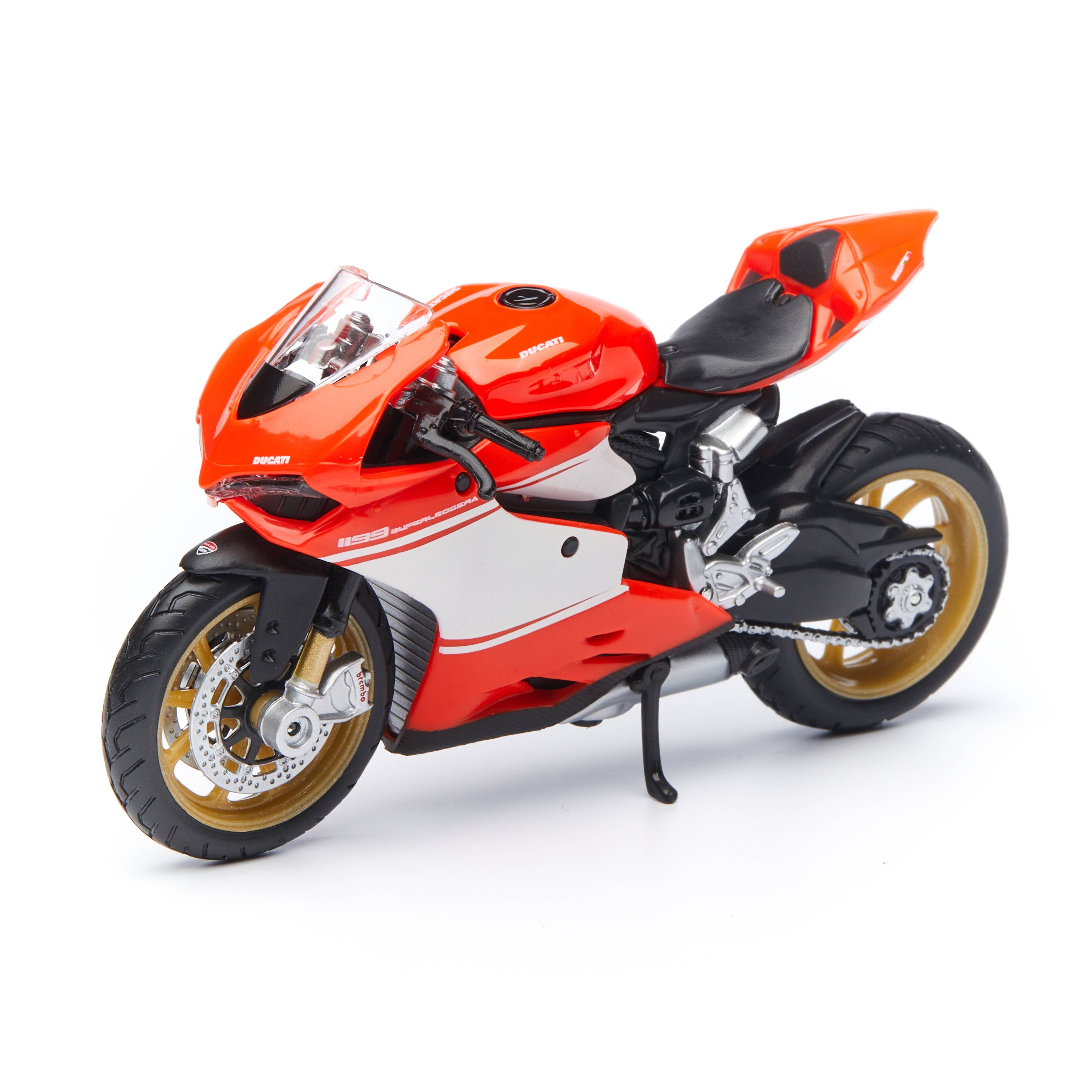 

Maisto Мотоцикл Ducati 1199 Superleggera 1:18, красный 39300/24, 39300/24