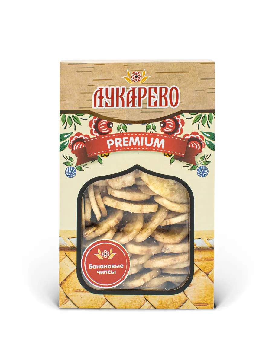 

Банановые чипсы Лукарево 200 г, LUK004