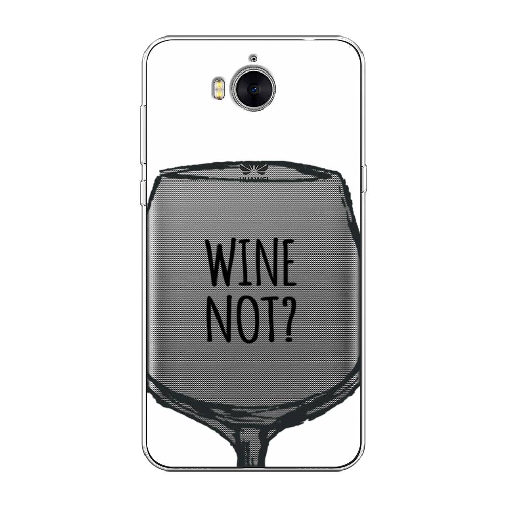 

Чехол на Huawei Y5 2017 "Wine not white", Белый, 62550-6