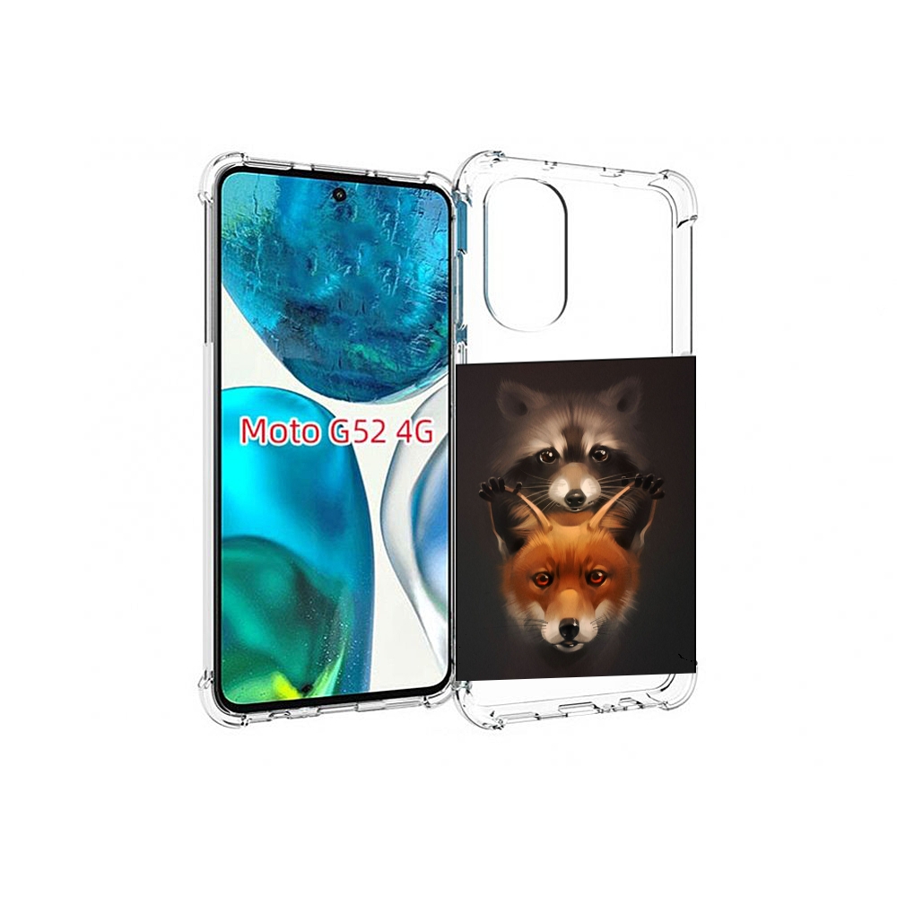 

Чехол MyPads енотик-лисенок для Motorola Moto G82 / Moto G52, Прозрачный, Tocco