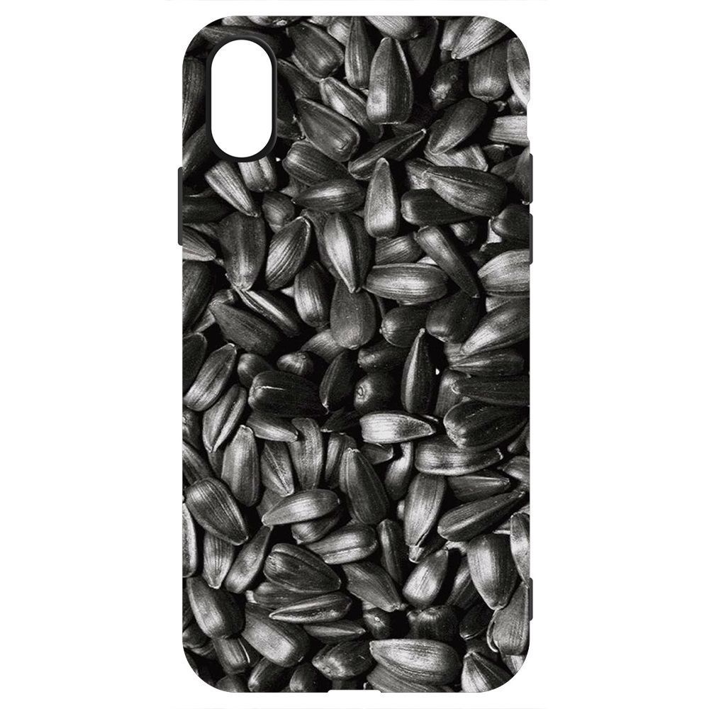 Чехол-накладка Krutoff Soft Case Семечки для iPhone X