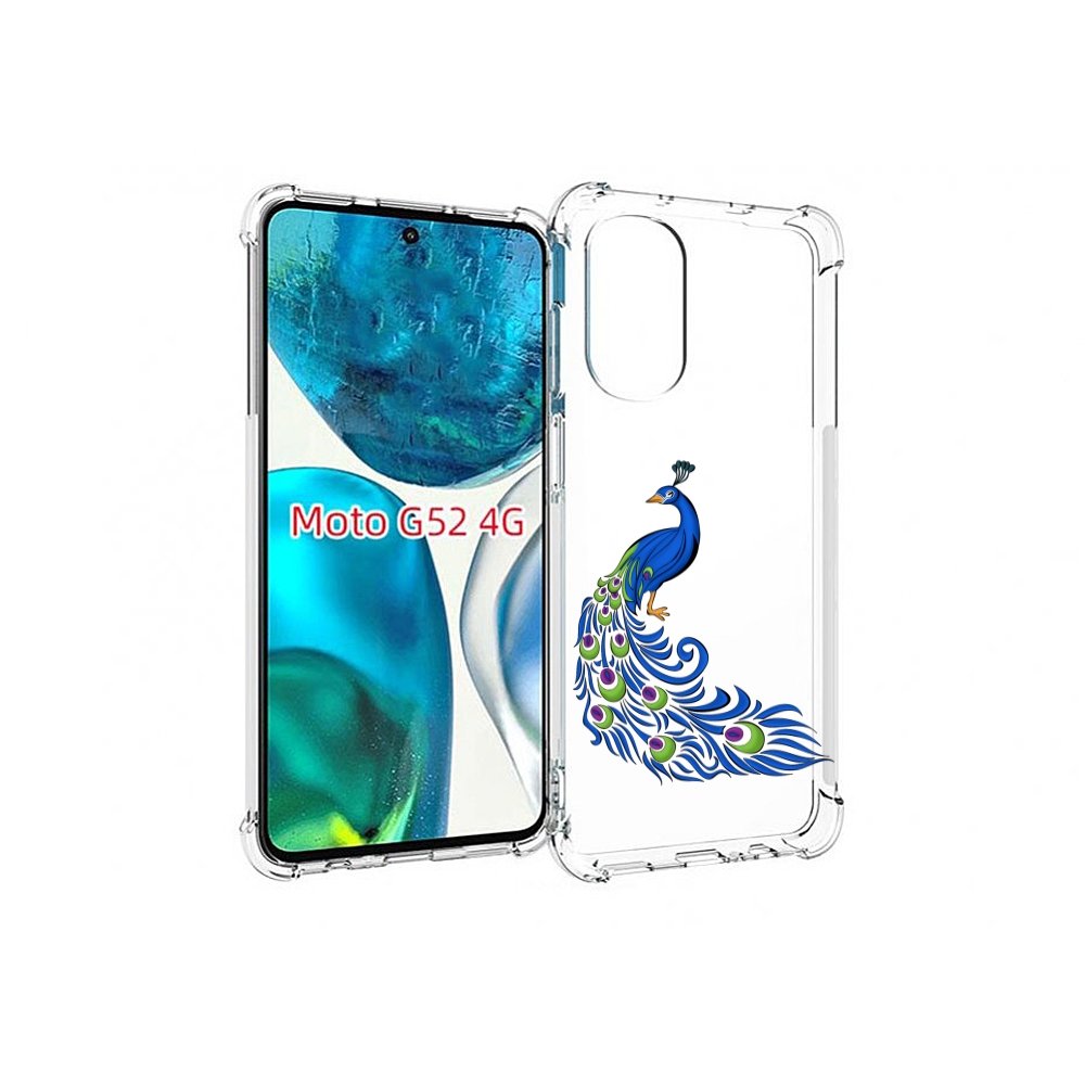 

Чехол MyPads жарптица-голубая для Motorola Moto G82 / Moto G52, Прозрачный, Tocco