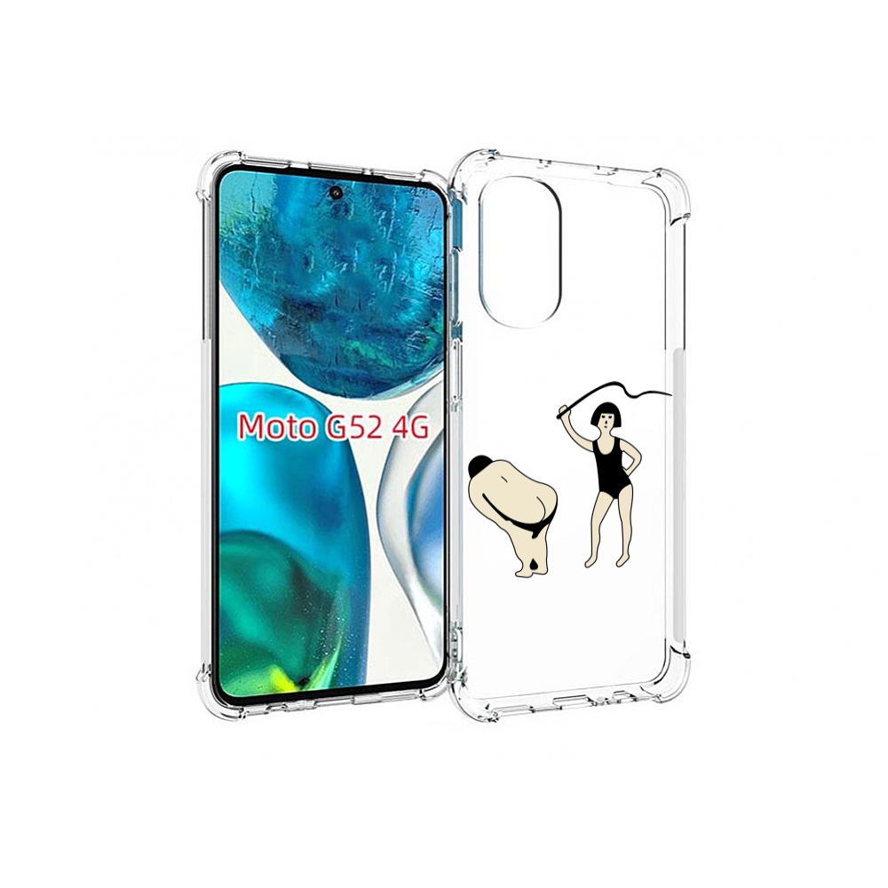 

Чехол MyPads женщина-наказывает для Motorola Moto G82 / Moto G52, Прозрачный, Tocco