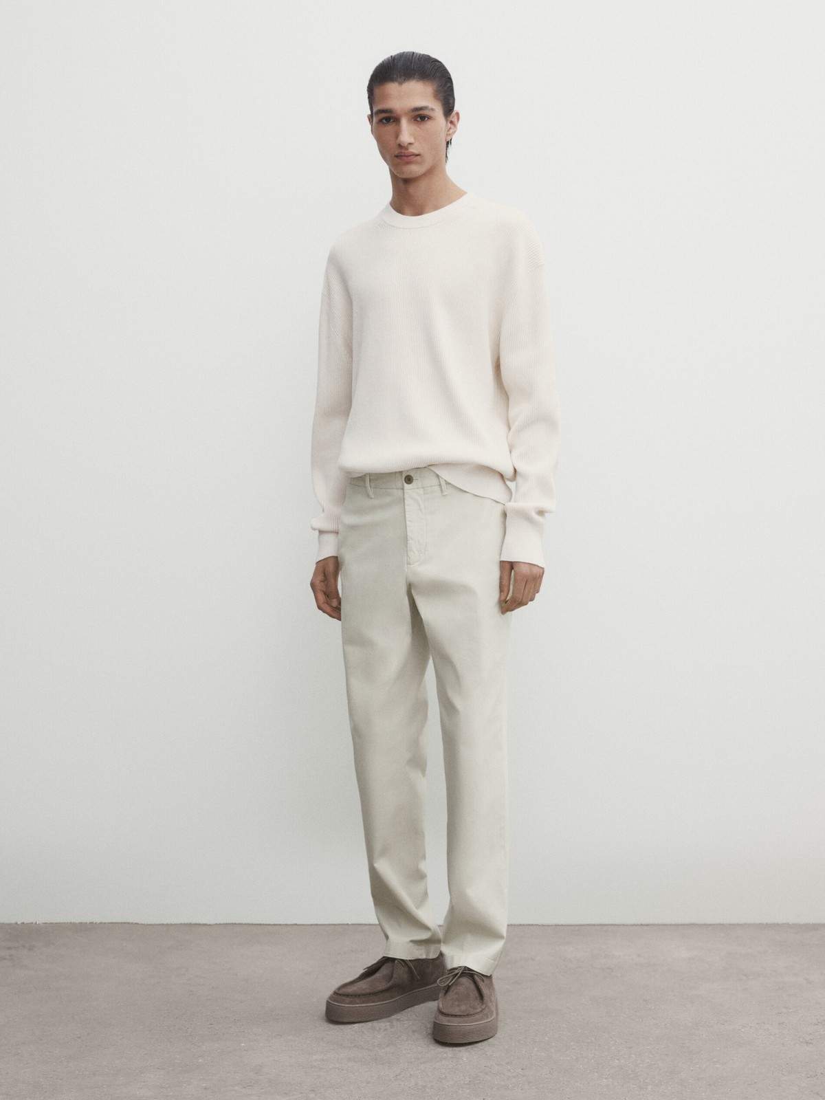 

Брюки мужские Massimo Dutti 0001/100-I2024 бежевые 50 EU, Бежевый, 0001/100-I2024
