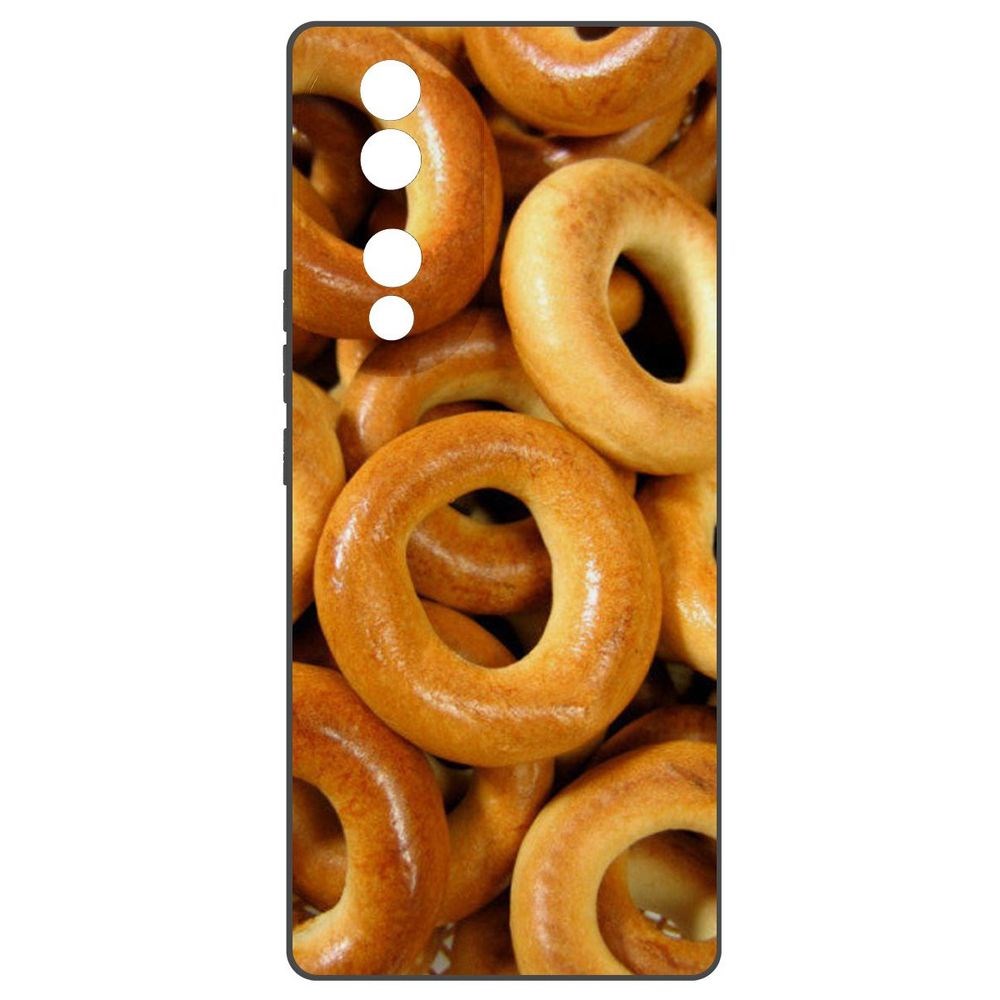 

Чехол-накладка Krutoff Soft Case Сушки для Honor 70, Черный