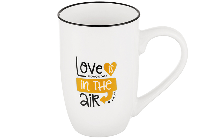 

Кружка 535 мл 14х9х13,3 см Elan Gallery Love is in the air NEW BONE CHINA