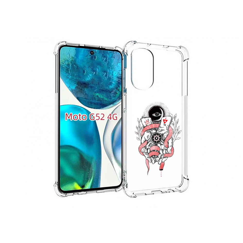 

Чехол MyPads абстрация связанные руки для Motorola Moto G82 / Moto G52, Прозрачный, Tocco