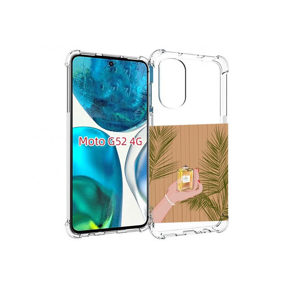 

Чехол MyPads запах-шанель-номер-5 для Motorola Moto G82 / Moto G52, Прозрачный, Tocco