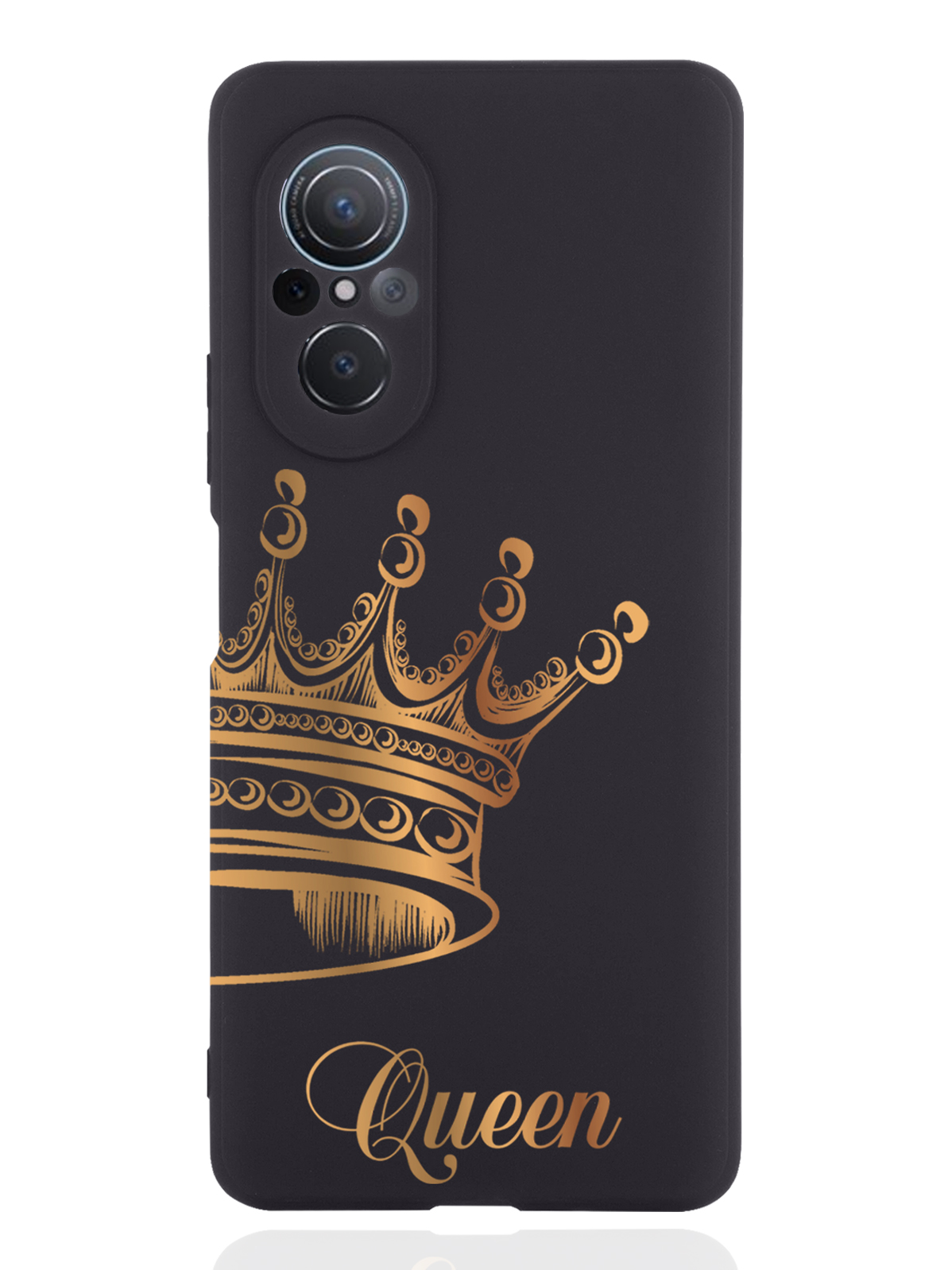 Чехол MustHaveCase для Huawei nova 9 SE Парный чехол корона Queen черный