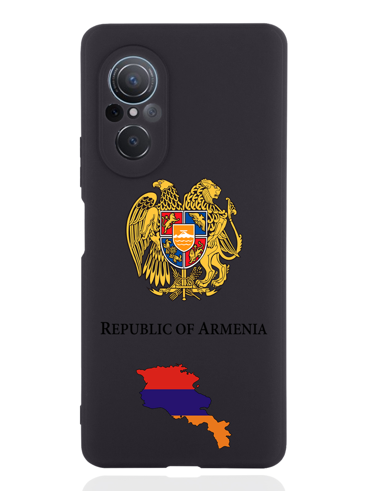 

Чехол SignumCase для Huawei nova 9 SE Герб Армении черный, Разноцветный