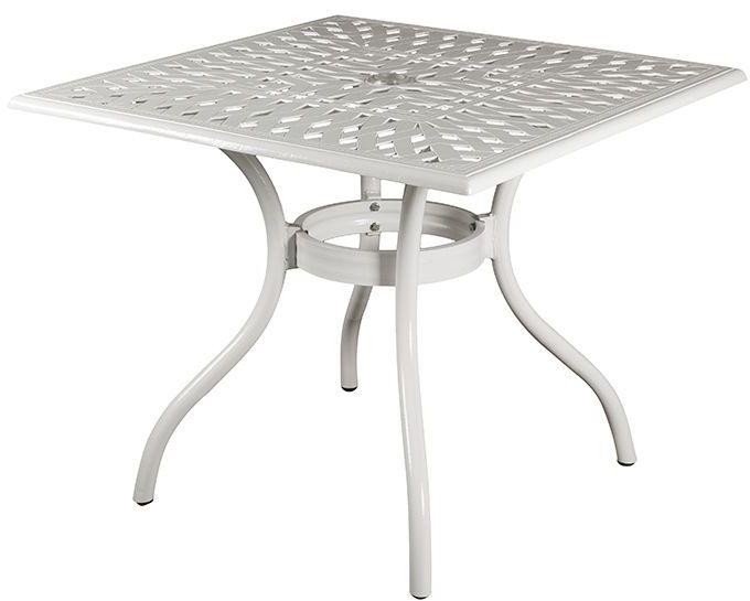 Стол для дачи для барбекю Sadlavka Lotus square table Sd1044tw белый 94х94х76 см