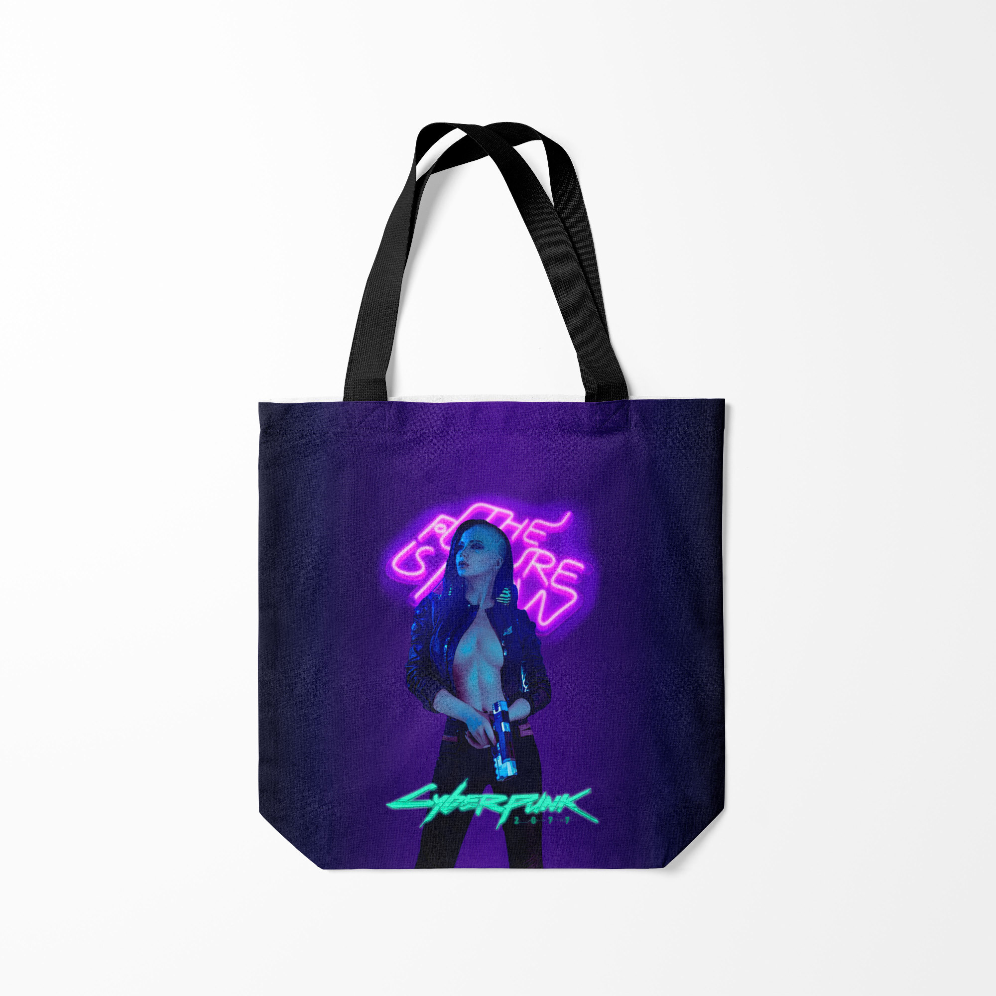 

Сумка шoппер унисекс Burnettie Cyberpunk 2077 V, фиолетовый, Cyberpunk 2077 V