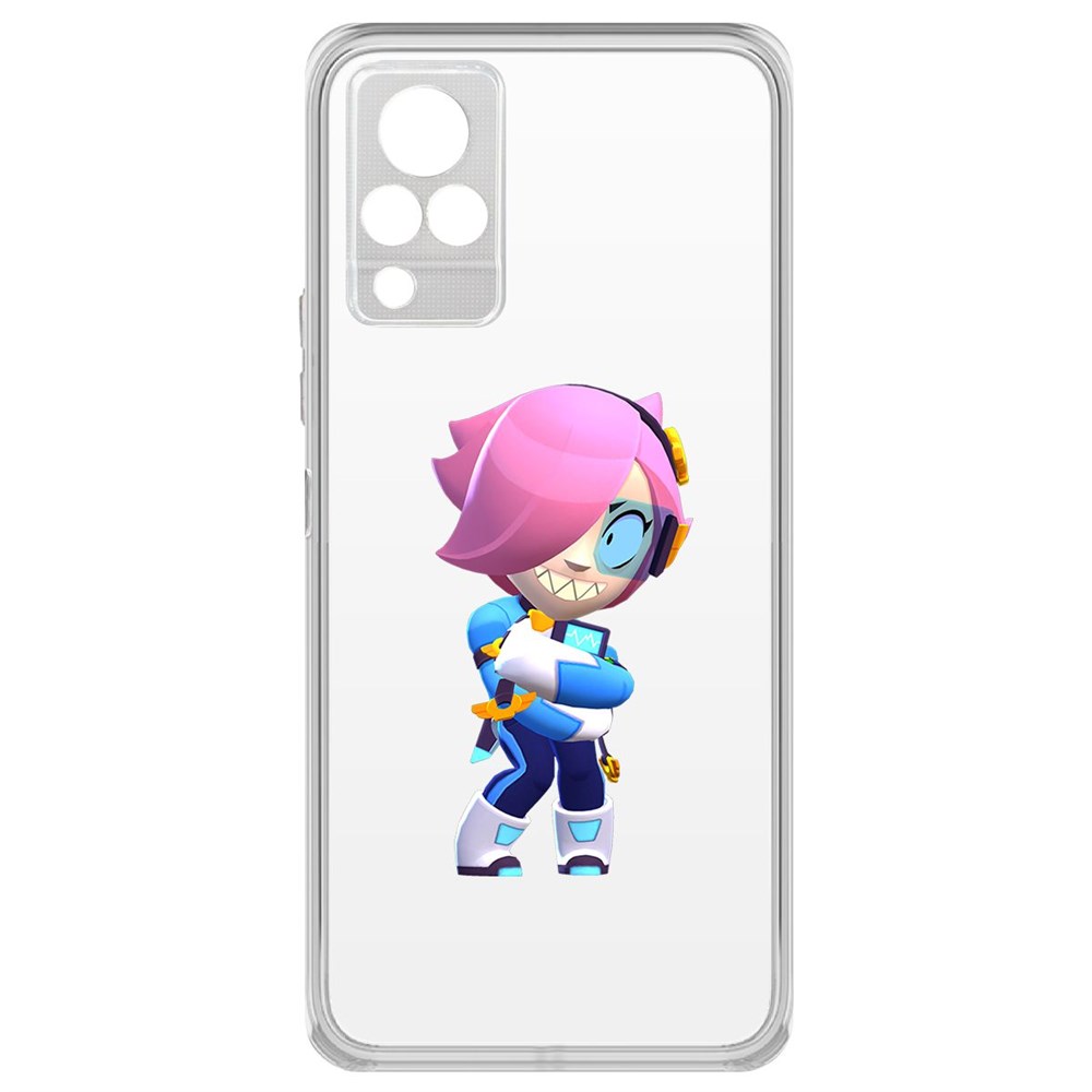 

Чехол-накладка Brawl Stars-Колетт Навигатор для Vivo V21, Прозрачный
