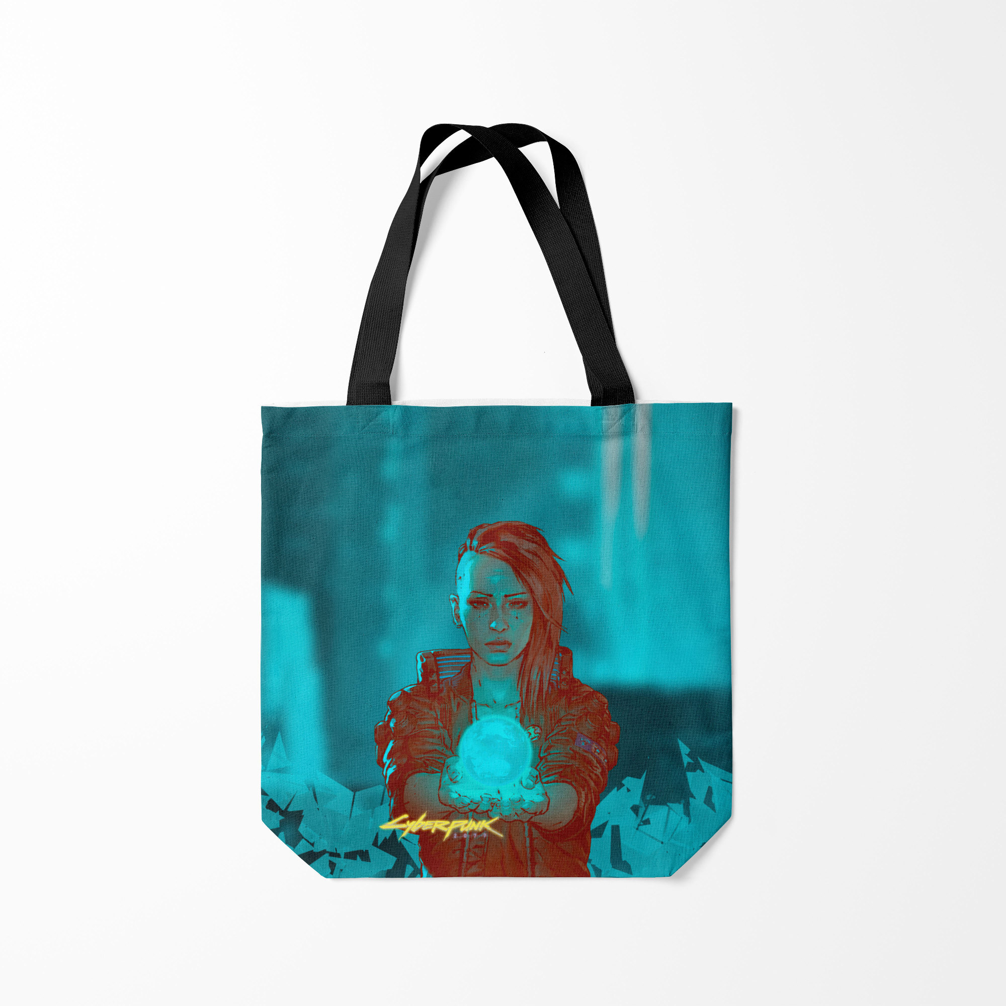 

Сумка шoппер унисекс Burnettie Cyberpunk 2077 V, бирюзовый, Cyberpunk 2077 V