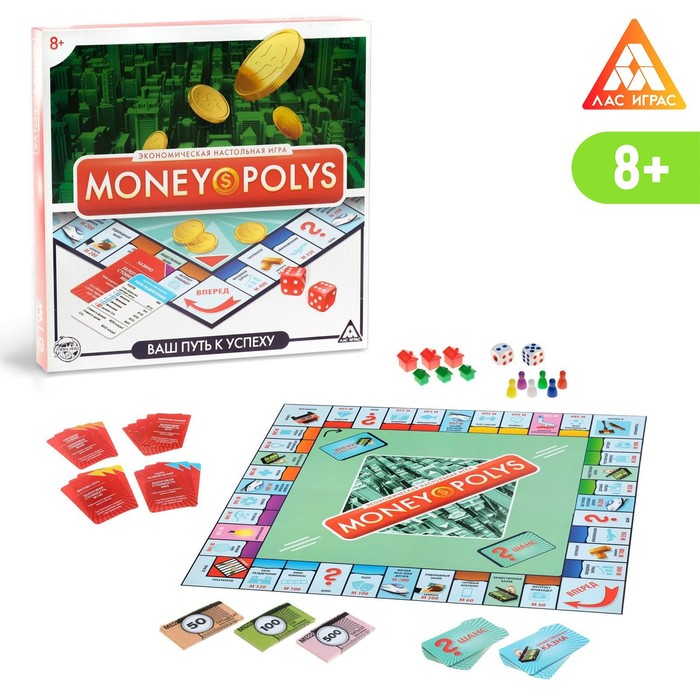 

Настольная экономическая игра «MONEY POLYS», 8+