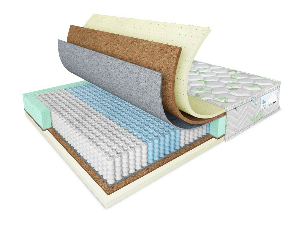 

Матрас Comfort Line HardStyle-Medium Life S1000 85х175, Бежевый;белый;серый;серебристый, HardStyle-Medium Life S1000