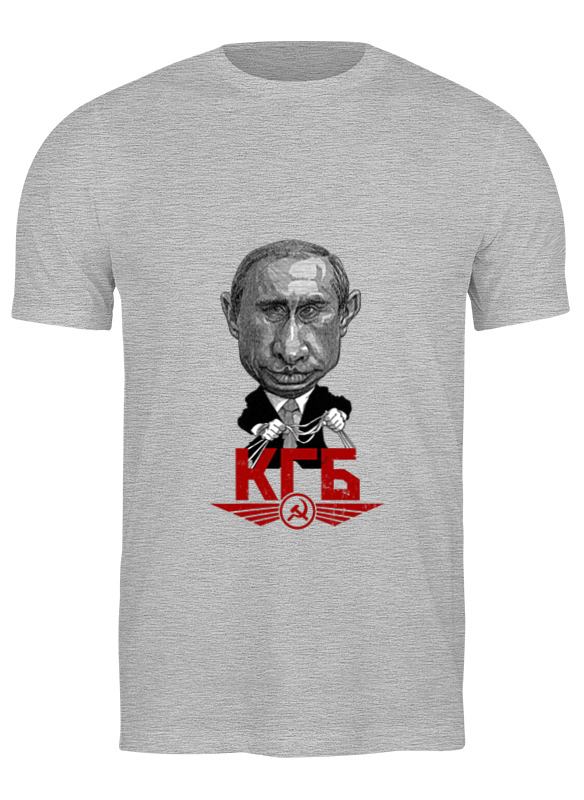 

Футболка мужская Printio Putin серая S, Серый, Putin