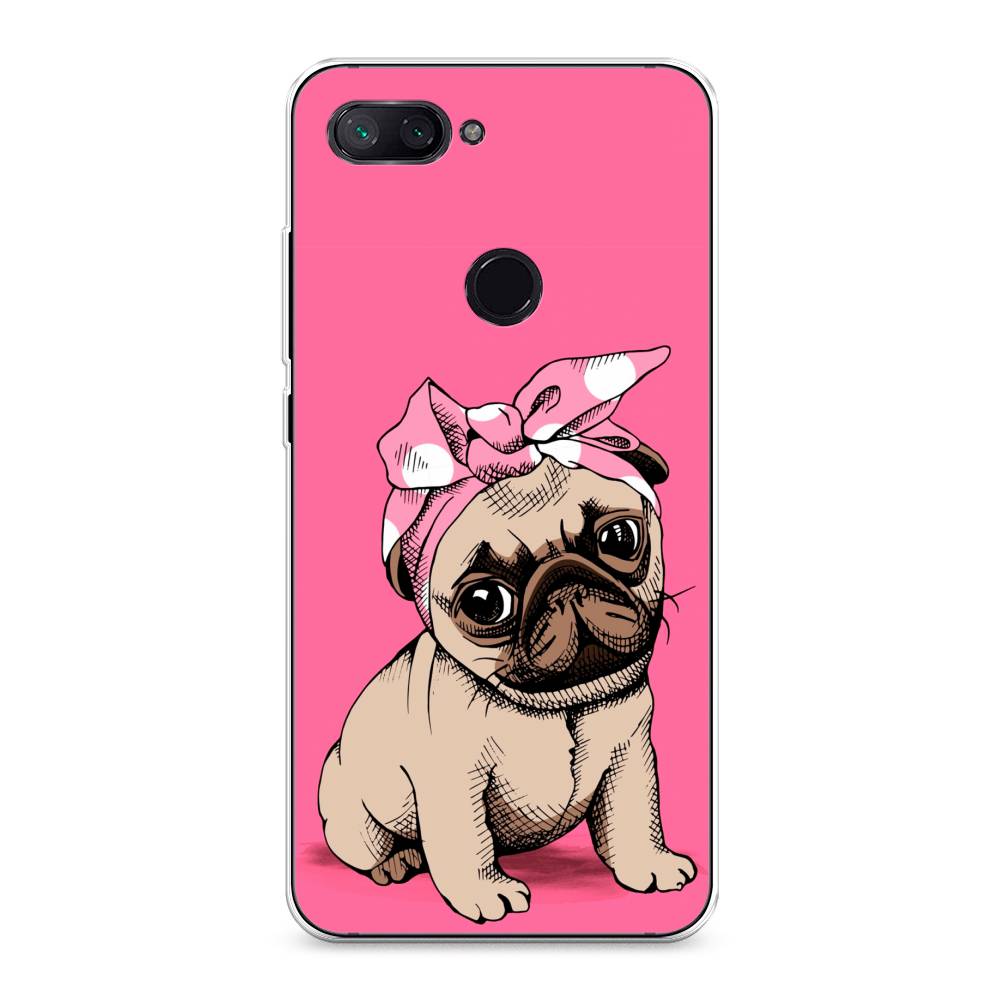 

Чехол Awog на Xiaomi Mi 8 Lite (Youth Edition) "Dog Pin-Up", Разноцветный, 34550-2