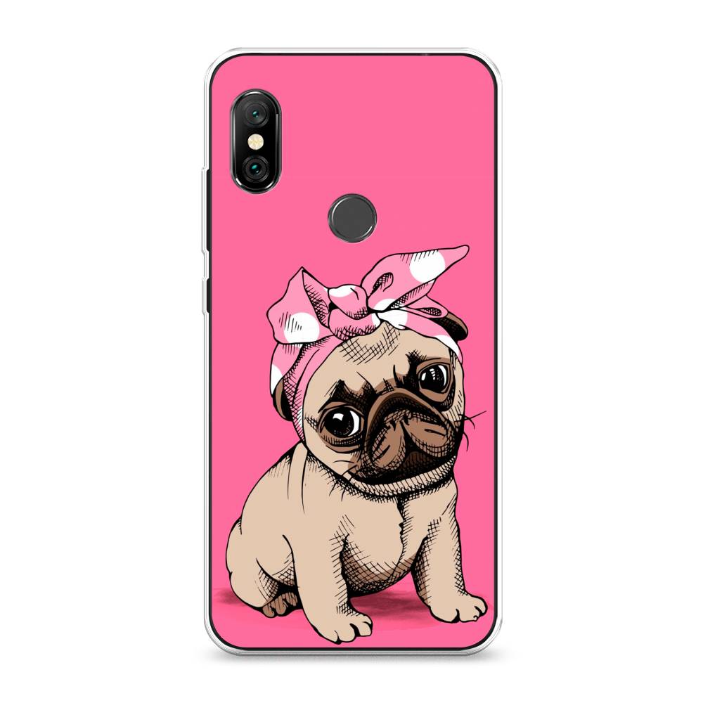 фото Чехол awog "dog pin-up" для xiaomi redmi note 6 pro