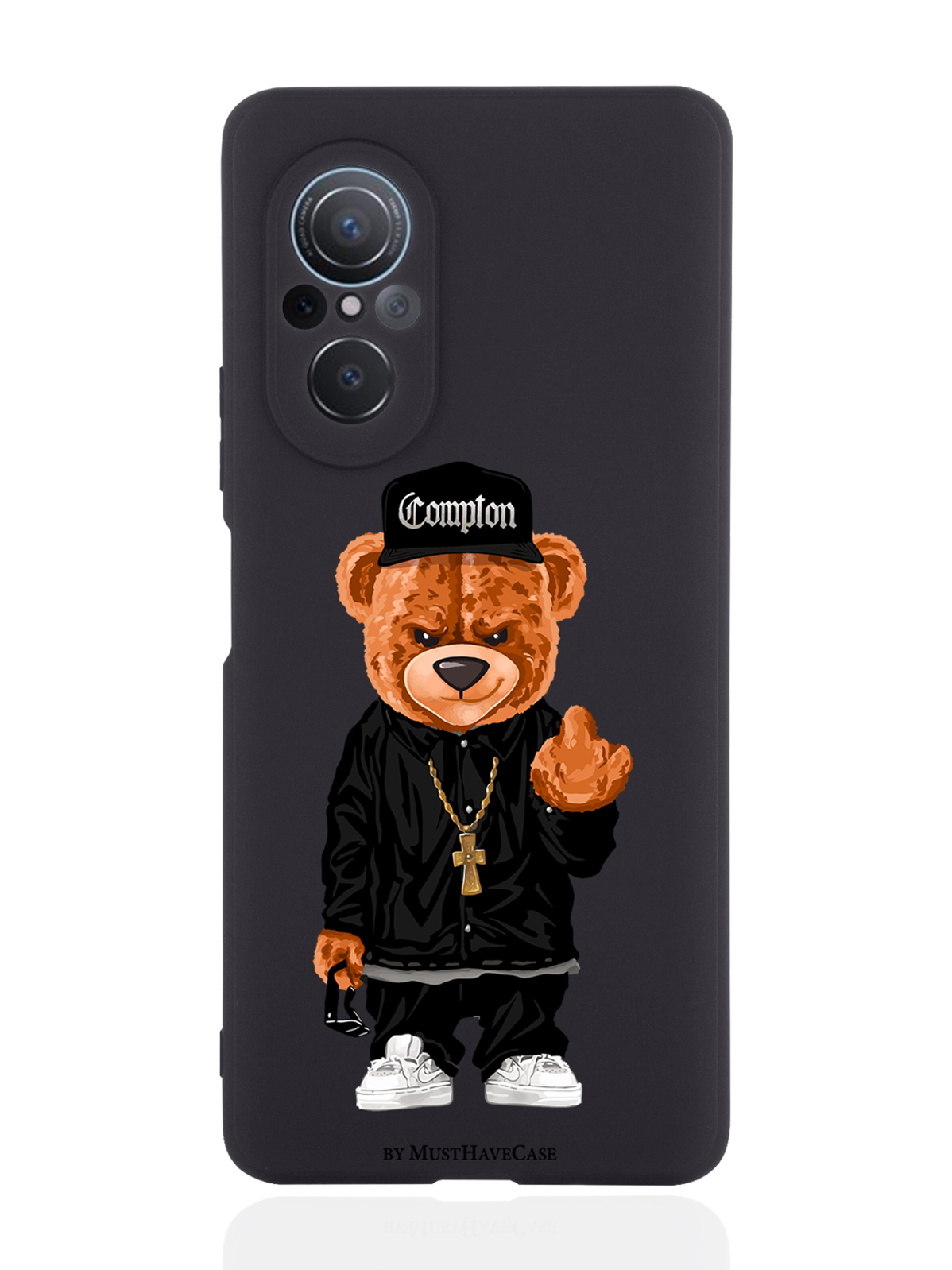 

Чехол MustHaveCase для Huawei nova 9 SE Мишка Compton черный, Коричневый;черный;белый