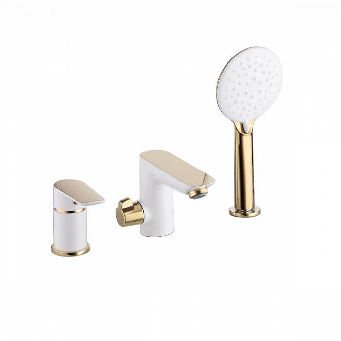 

Смеситель на борт ванны IDDIS Cloud на 3 отверстия с керамическим дивертором CLOWG30i07