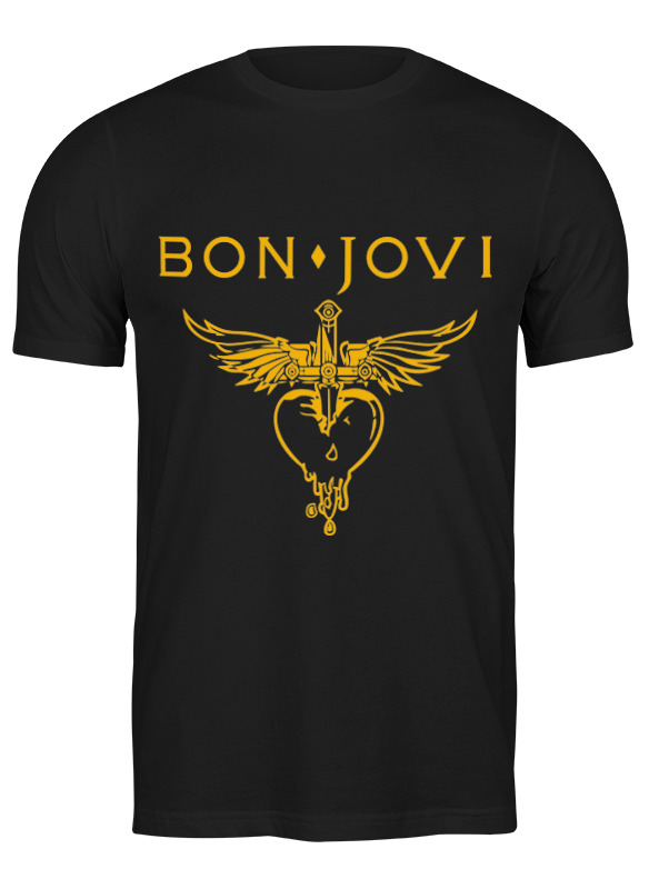 

Футболка мужская Printio Bon jovi черная XL, Черный, Bon jovi