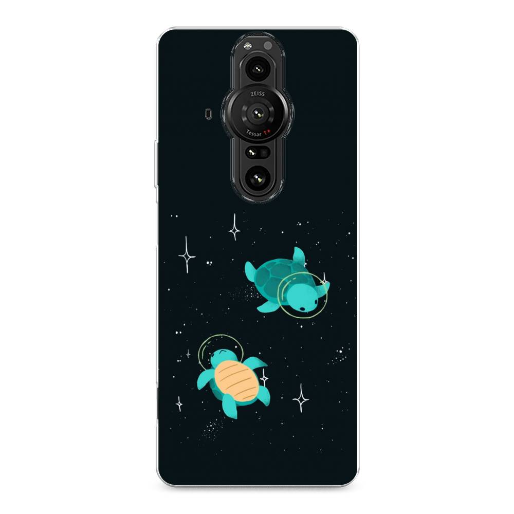 

Чехол Awog на Sony Xperia Pro-I "Черепашки космонавты", Разноцветный, 55050-4